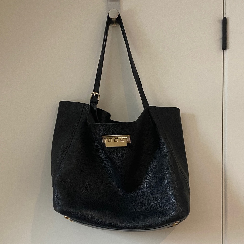 Elegant Black Tote Bag - Zac Posen